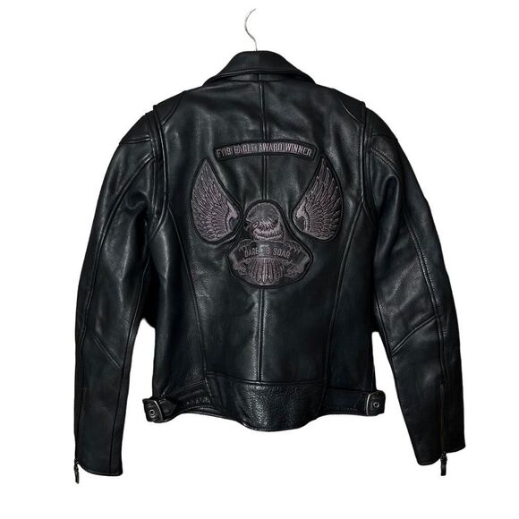 NWT Harley-Davidson Womens Leather Motorcycle Jacket Small - Picture 4 of 6